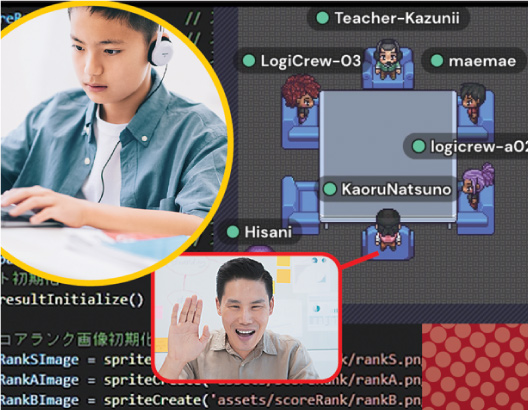 ゲームクリエイターコースの授業風景2