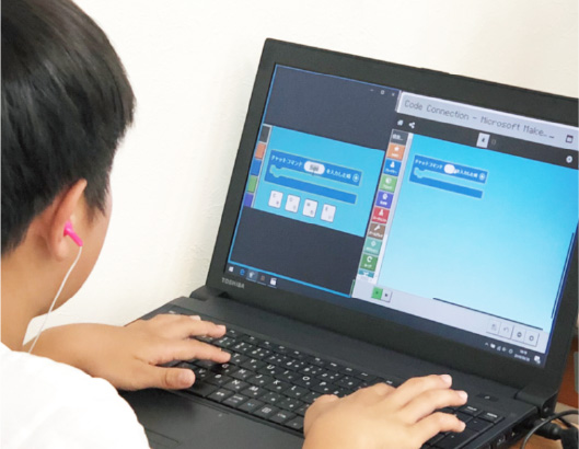 マインクラフトコースの授業風景3